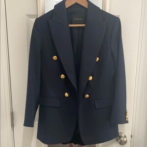 Navy Blazer with Gold Buttons - Banana Republic